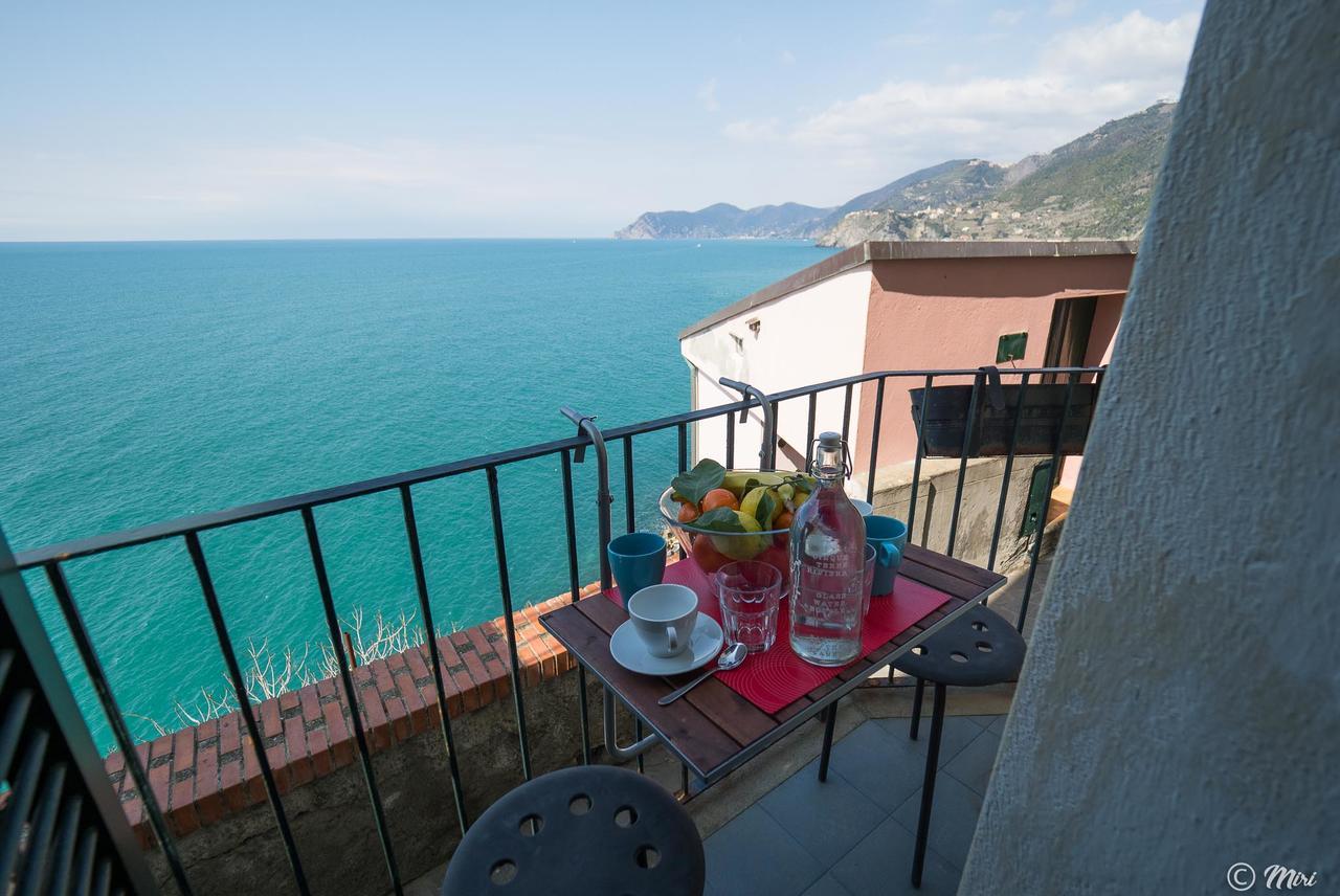 Il Baluardo Sea View Apartment On The Cliff Manarola Exterior foto